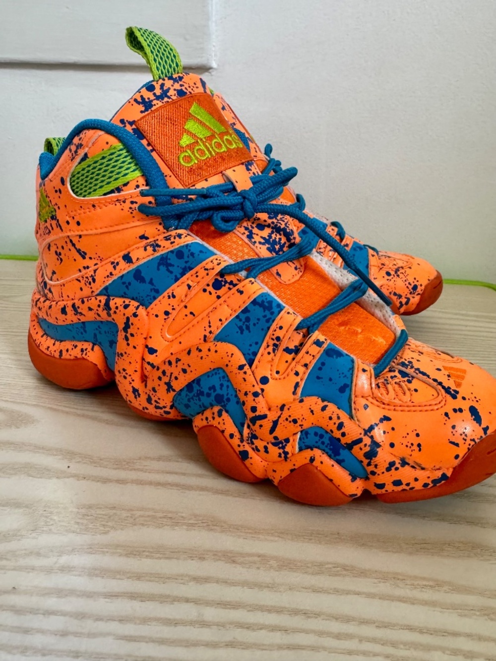Adidas Crazy 7 Kobe All-Star Orange Paint Splatter Men's Size 7 G98386 - Picture 5 of 11
